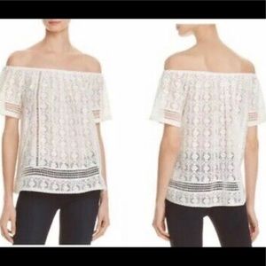 ❤️Joie Boho Peasant Lace short sleeve top